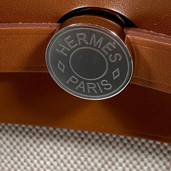 Authentic Pre-Owned Hermes Herbag Zip 20 bag Écru / Beige / Fauve - Picture 9 of 16